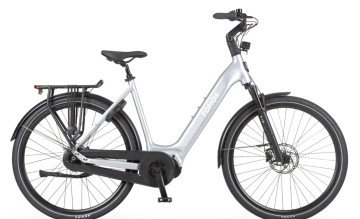 Tomos EB 18 - silver champagne glossy - elektrische stadsfiets - dames