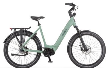 Tomos EB 19 - minted green matt - elektrische stadsfiets - dames