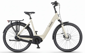 Tomos EB 20 - pebble grey matt- elektrische stadsfiets - dames