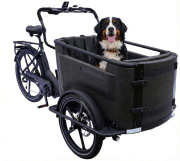 Van Rixtel Urban Plus Dog - mat zwart - elektrische bakfiets