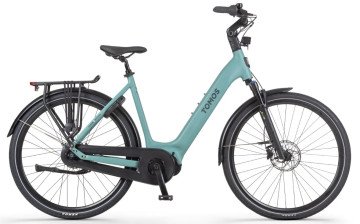 Tomos EB 18 - gravel green matt - elektrische stadsfiets - dames