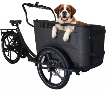 Van Rixtel Urban Dog - mat zwart - elektrische bakfiets