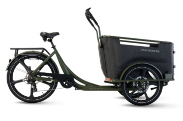 Van Rixtel Family - olive green - elektrische driewieler bakfiets