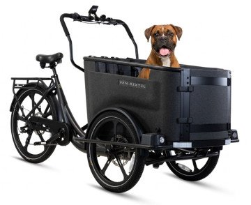 Van Rixtel Dog - midnight black - elektrische driewieler bakfiets