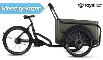 Royal Cargo Bike 3W Premium Plus - groen - elektrische bakfiets