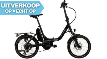 Qivelo Devron Fold middenmotor - zwart - elektrische vouwfiets 