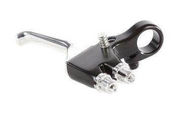 Remhendel 2 Kabels met Stop Rechts Zwart/Zilver (82-5-g) 