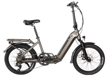Van Rixtel Intube - Metallic Grey - elektrische vouwfiets