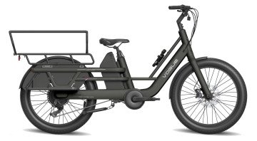 Vogue Wonder 2026 - Matt Black - Elektrische Longtail Gezinsfiets