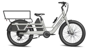 Vogue Wonder 2026 - Matt Fashion Grey - Elektrische Longtail Gezinsfiets