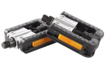 (88-3-b) Pedalen klapbaar anti-slip met reflectoren set 
