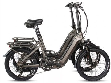Van Rixtel Travel Intube - Showroommodel - Metallic Grey - Elektrische Vouwfiets