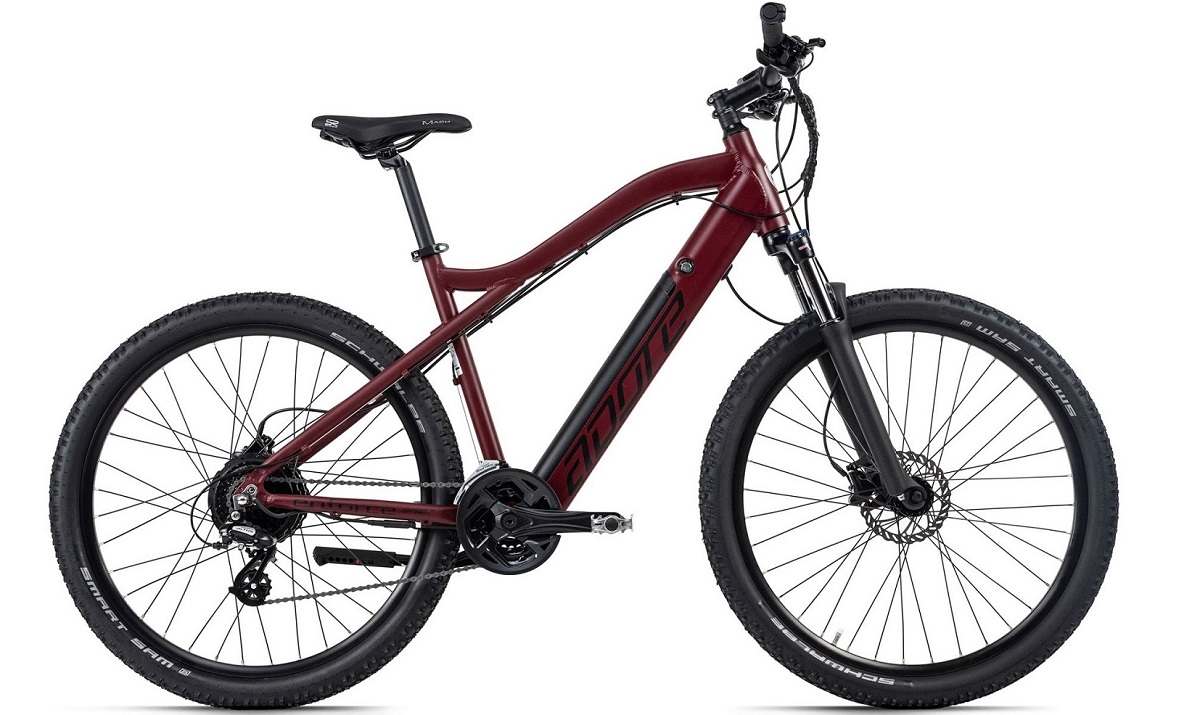 Qivelo Enforce 27,5 - rood - elektrische mountainbike