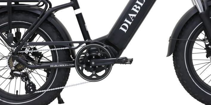 Diablo XR2 elektrische fatbike achterwielmotor