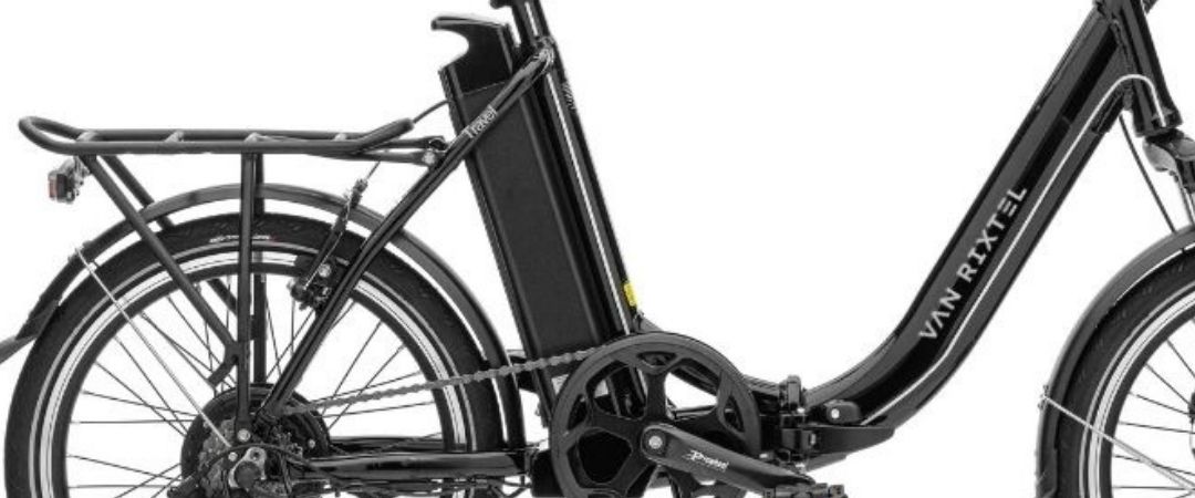 Van Rixtel Travel City lichtgewicht vouwfiets accu 468Wh zwart