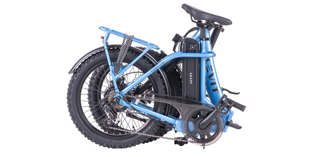Levit Forteco 1 2025 - forest - elektrische vouwfiets omgevouwen
