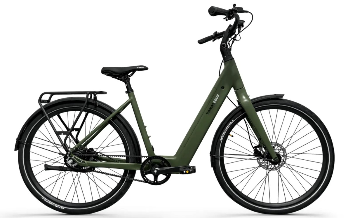 Tomos EB 03 elektrische stadsfiets belt drive