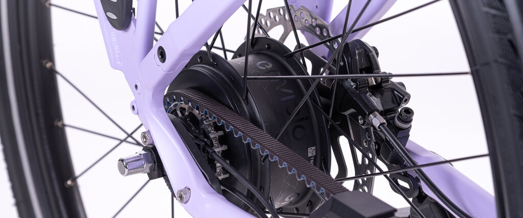 Levit Beleco 3 Lowstep 2026 - lavander - elektrische damesfiets riem en enviolo