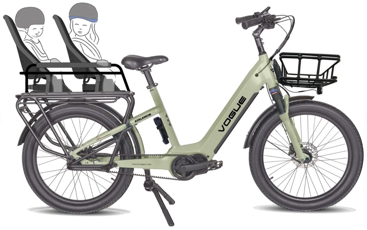 Vogue Avalanche elektrische longtail gezinsfiets