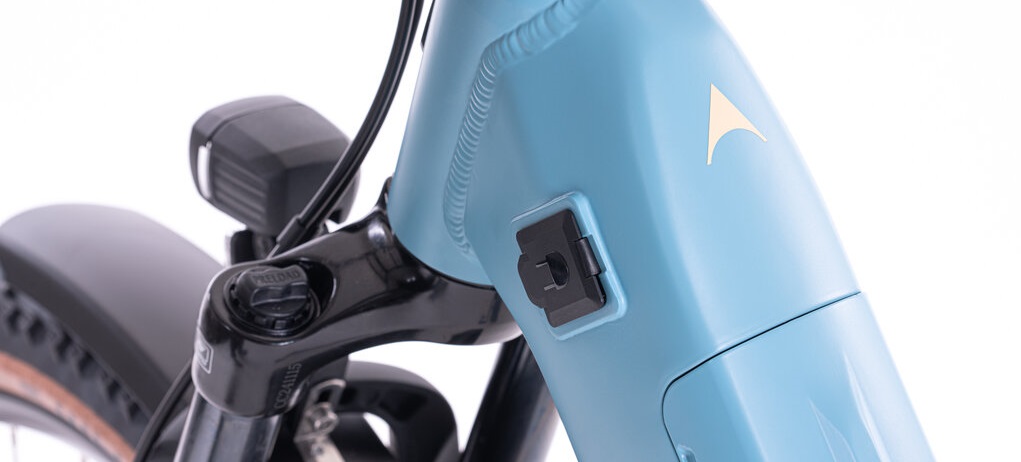 Levit Flueco lowstep 2026 - blue sky - elektrische hybride SUV fiets intube accu