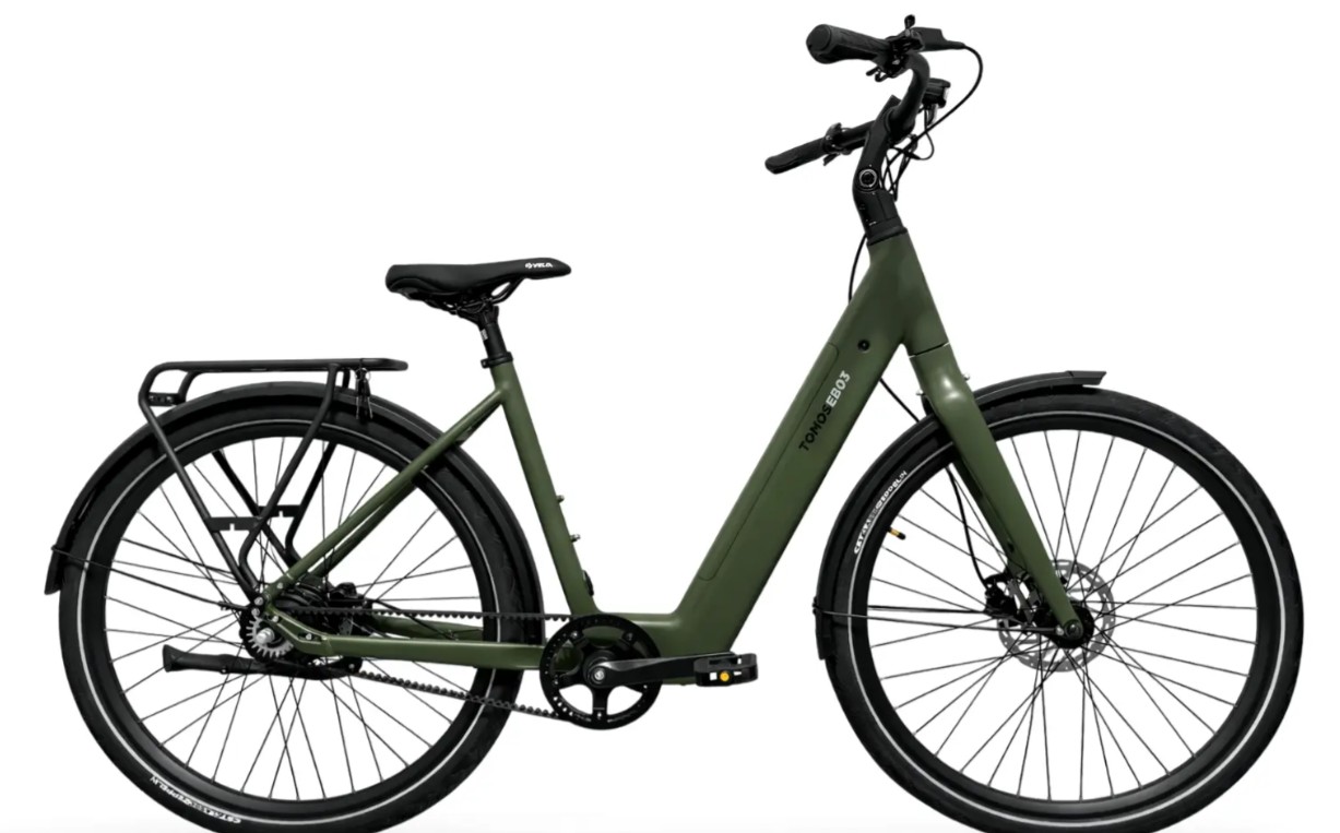 Tomos EB 03 elektrische stadsfiets belt drive
