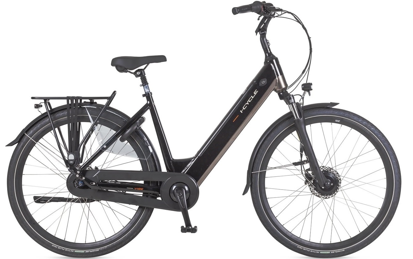 Icycle Vibe MM - zwart - elektrische damesfiets