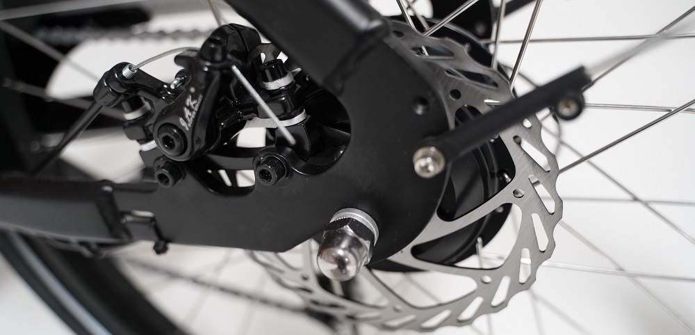 Troy elektrische bakfiets schijfremmen