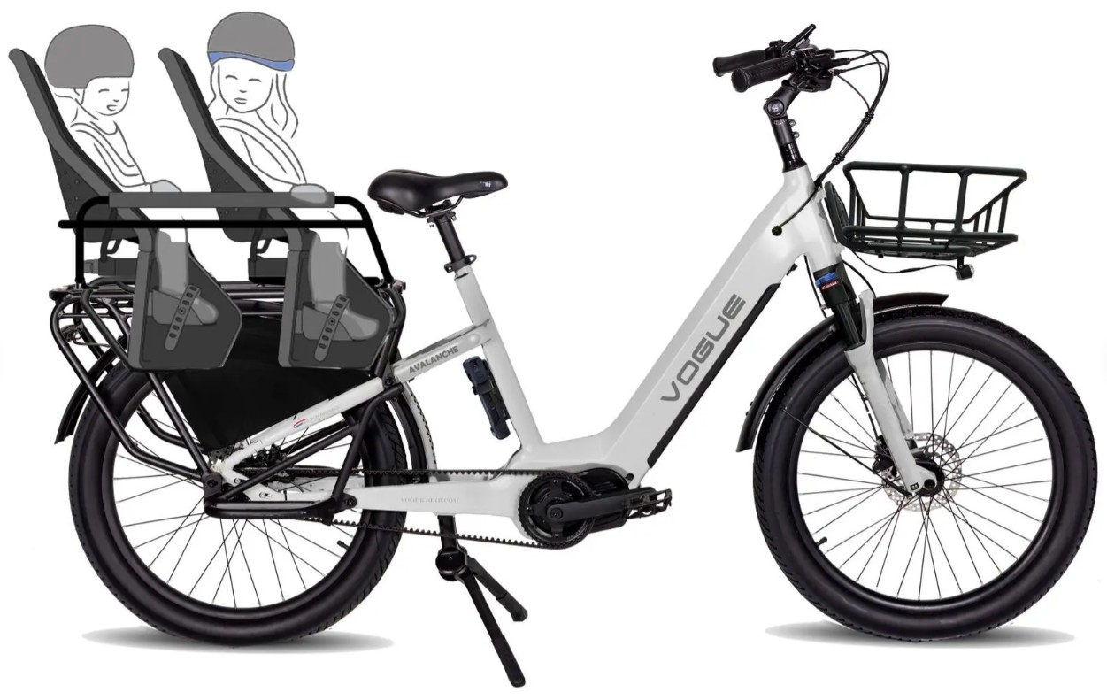 Vogue Avalanche elektrische longtail gezinsfiets