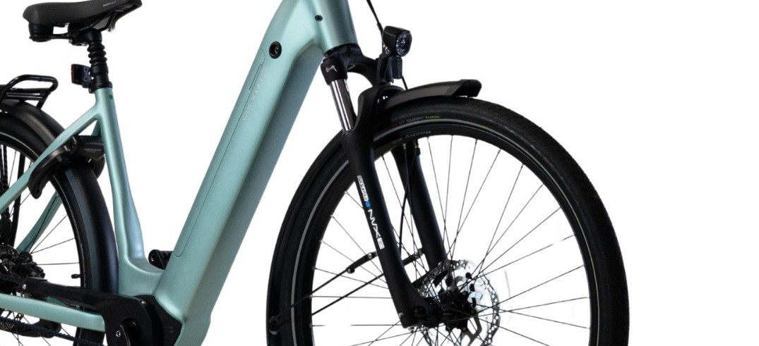 Van Rixtel Ultimate e-bike - SR Suntour NVX NLO verende voorvork en schijfremmen